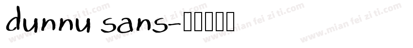 dunnu sans字体转换
